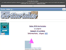 Tablet Screenshot of ecrituriales.com